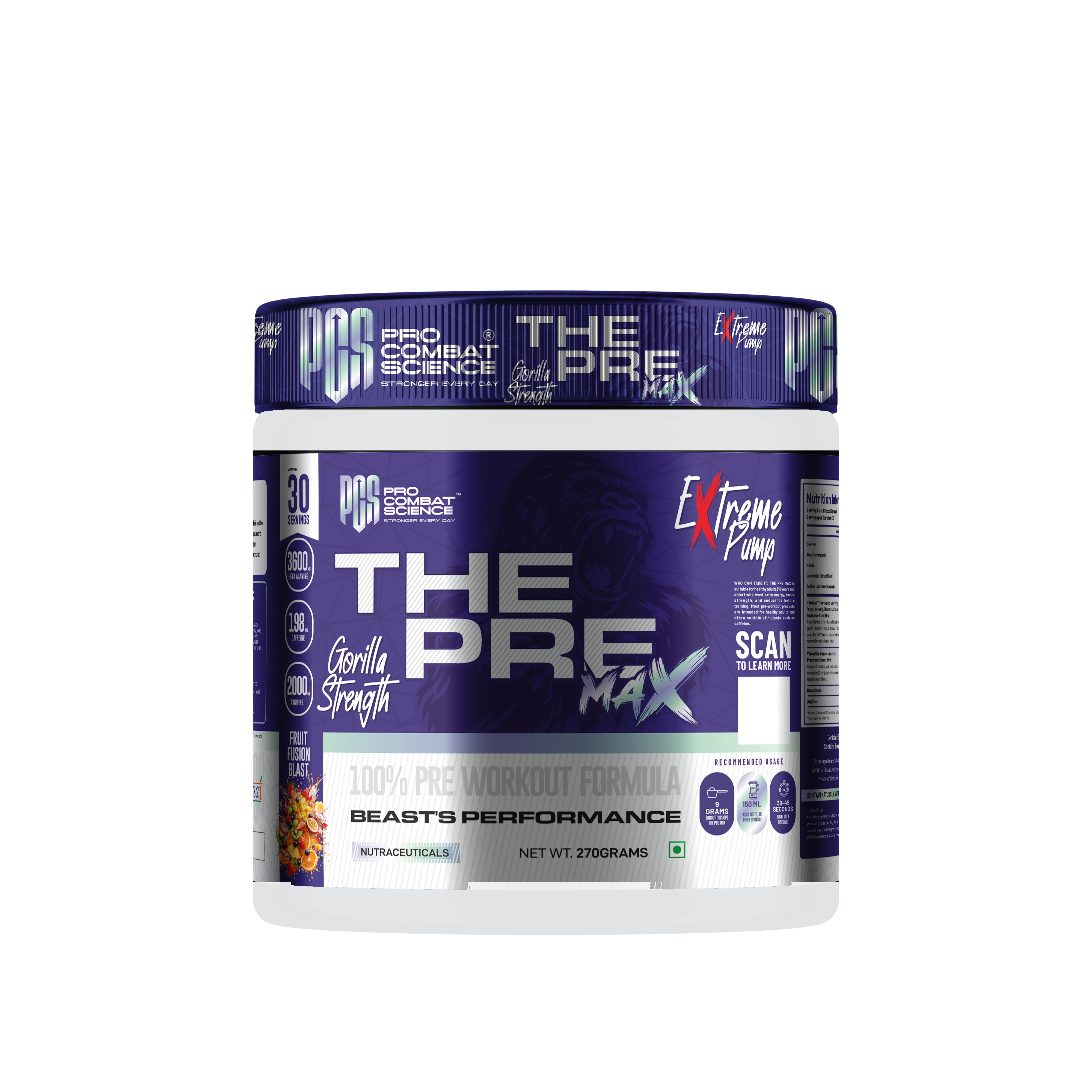 The Pre Max Fruit Fusion Blast front view